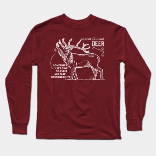 Spirit animal - Deer - white Long Sleeve T-Shirt